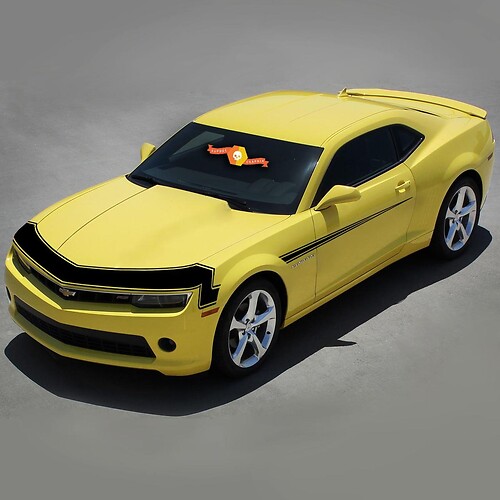CHEVROLET CAMARO 2010- 2013 FRONTSCHÜRZE RETRO STIL Vinylstreifen
