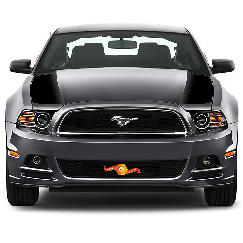 Motorhauben-Seitenakzent-Streifen Vinylaufkleber 2 für Ford Mustang 2013-2020