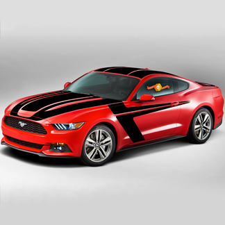 Ford Mustang 2015–2017 über den oberen und seitlichen Sportstreifen