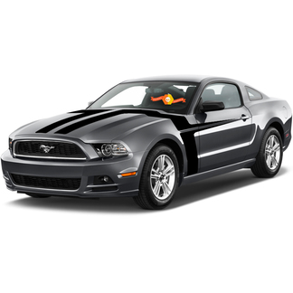 Ford Mustang 2013- 2020 Motorhauben- und Seitenakzentstreifen