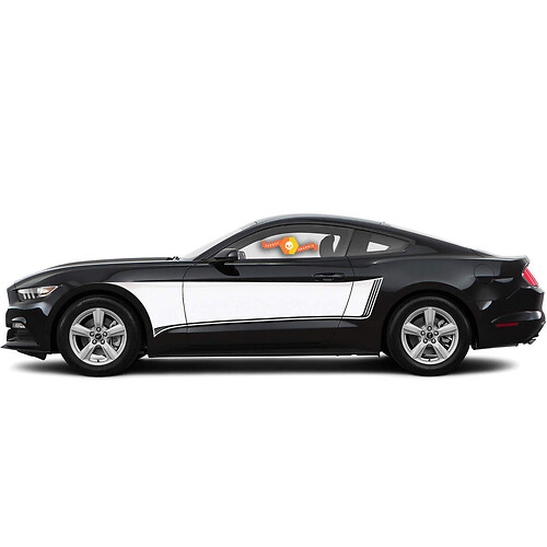 Seitenakzent Vinyl Stripes Aufkleber für Ford Mustang 2015-2020
