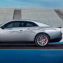 Abstrakter Tribal-Streifen Seiten Vinyl-Aufkleber für Dodge Charger Electric_2