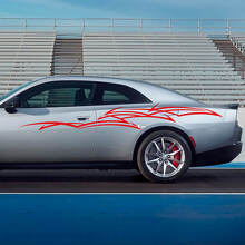 Abstrakter Tribal-Streifen Seiten Vinyl-Aufkleber für Dodge Charger Electric_3