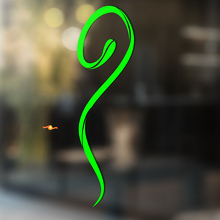 Schlangen-Vinylkunst-Wand-Fenster-Badezimmer-Aufkleber-Aufkleber, abnehmbar #8
_2