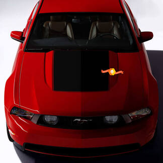 Blackout-Aufkleber für die Motorhaubenhutze, passend für Ford Mustang 2005–2024
