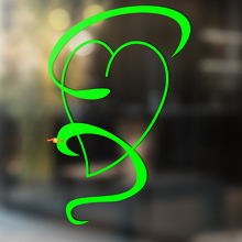 Schlangen-Vinyl-Kunst-Wandfenster-Badezimmeraufkleber Abziehbar #9
_2