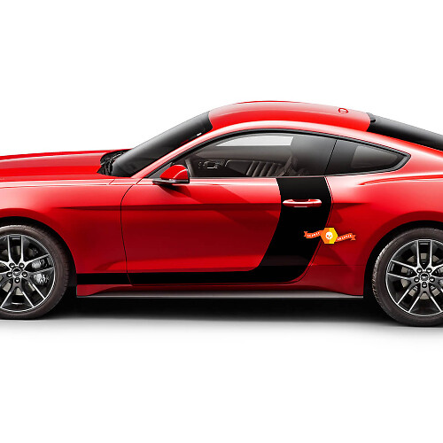 Ford Mustang 2005–2024 Seitentüren Hockey-Streifen-Aufkleber
