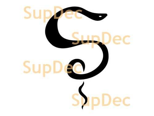 Schlangen-Vinyl-Kunst-Wand-Fenster-Badezimmer-Aufkleber, abnehmbar, Nr. 10
