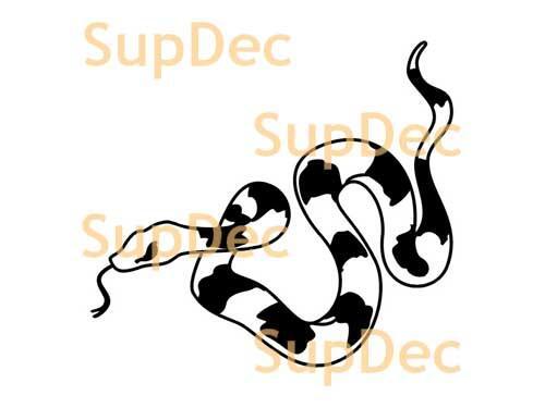 Schlangen-Vinyl-Kunst-Wand-Fenster-Badezimmer-Aufkleber, abnehmbar, Nr. 11
