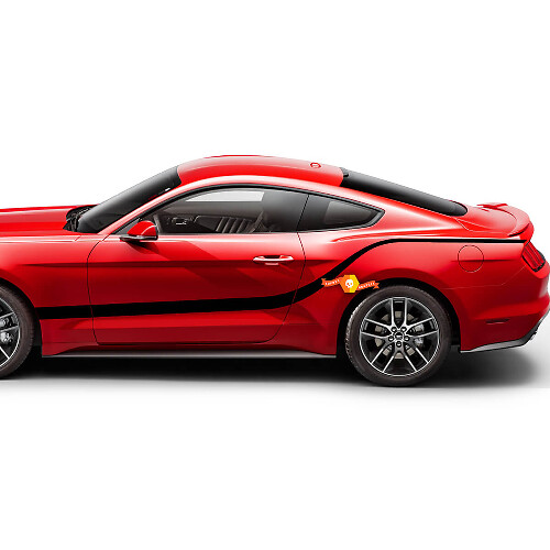 2x Streifen für Ford Mustang SIDE Accent Aufkleber
