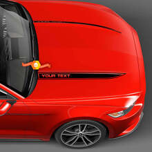 Doppelte Custom Motorhaubenstreifen Vinyl-Aufkleber für Musclecar Musclecarmodel 2010-24_3