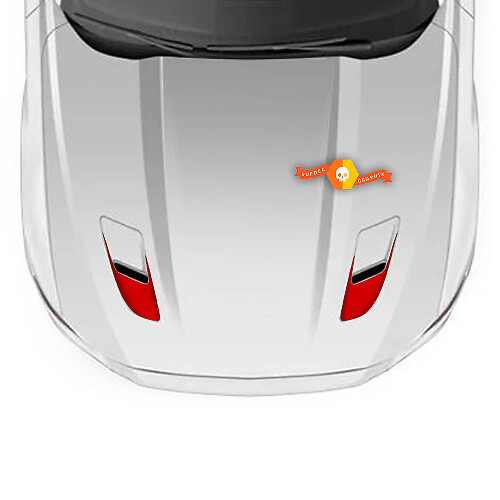 Hood Scoop Accents für Ford Mustang 2005–2024 Aufkleber
