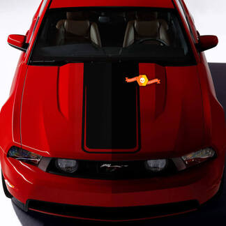 Motorhauben-Akzentaufkleber für Ford Mustang 2005–2024 im Outline-Stil
