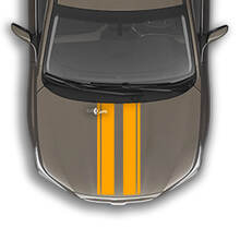 Dual Racing Hood Stripes Aufkleber in Universalgröße
 2