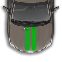 Dual Racing Hood Stripes Aufkleber in Universalgröße
 3