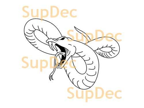 Schlangen-Vinyl-Kunst-Wand-Fenster-Badezimmer-Aufkleber, abnehmbar, Nr. 14
