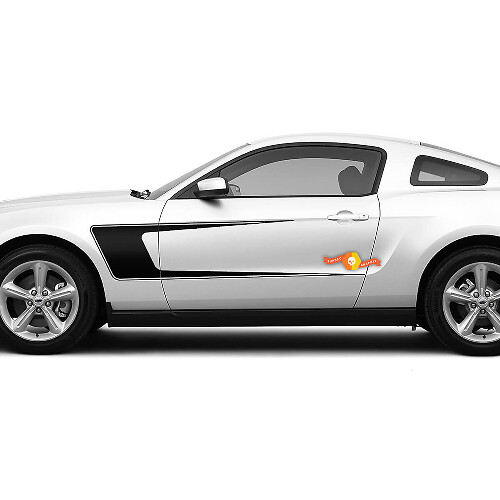Seitentür C-Stil Akzentstreifen Vinylaufkleber Decals 2 für Ford Mustang 2005-2024