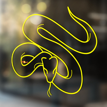 Schlangen-Vinyl-Kunst-Wand-Fenster-Badezimmer-Aufkleber, abnehmbar, Nr. 15
_3