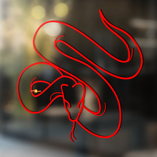 Schlangen-Vinyl-Kunst-Wand-Fenster-Badezimmer-Aufkleber, abnehmbar, Nr. 15
_4