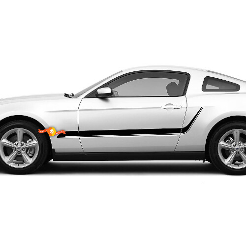 Seitlicher unterer Tür-Akzentstreifen Vinylaufkleber für Musclecar Mustang 2005-2024