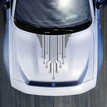 Hood -Aufkleber Aufkleber für Dodge Charger Electric
 2