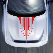 Hood -Aufkleber Aufkleber für Dodge Charger Electric
 3