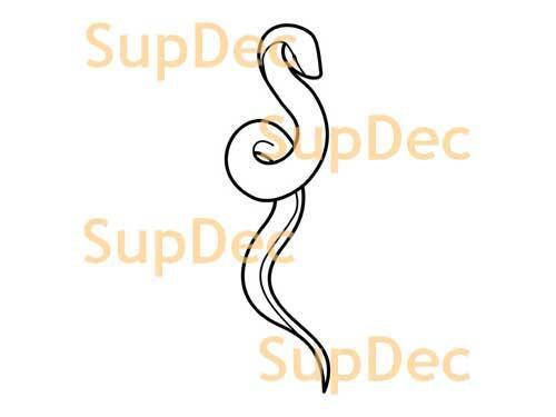 Schlangen-Vinyl-Kunst-Wand-Fenster-Badezimmer-Aufkleber, abnehmbar, Nr. 17
