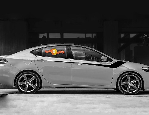 Seitliche Akzent-Sportstreifen Vinylaufkleber 5 für Dodge Dart