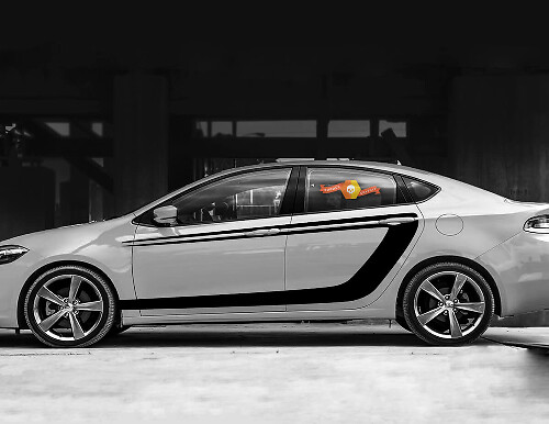 Seitenakzent-C-Stripes-Abziehbilder für Dodge Dart
