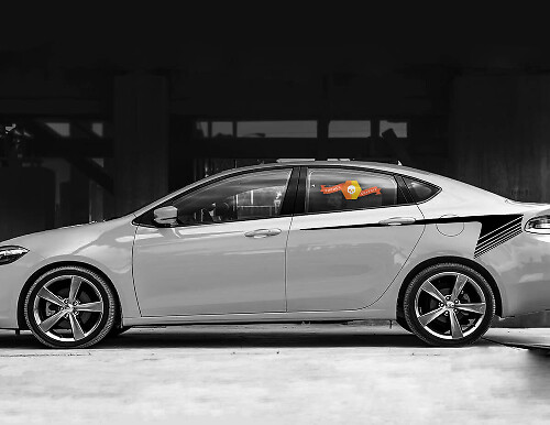 Hintere Viertel Seitenakzentstreifenabziehbilder für Dodge Dart
