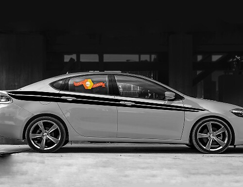 Dodge Dart 2013-2020 Javelin Seitenakzent Doppelstreifen