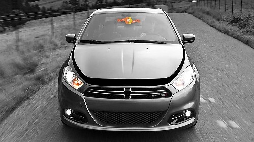 Akzentstreifen am Rand der Motorhaube Vinyl-Aufkleber für Dodge Dart
