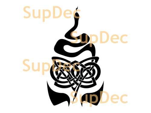 Schlangen-Vinyl-Kunst-Wand-Fenster-Badezimmer-Aufkleber, abnehmbar, Nr. 20
