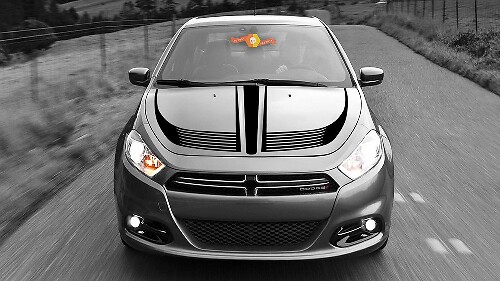 Racing-Streifen Motorhauben-Vinylaufkleber für Dodge Dart