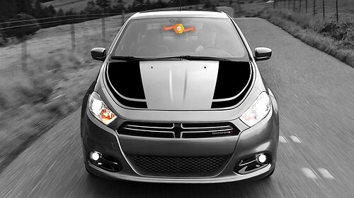 Haubenakzentstreifen für Dodge Dart
