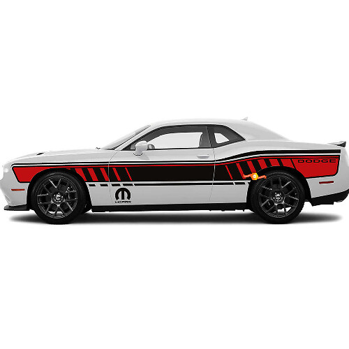SRT Hot Wheels Style Vollseitige Türdekore für Dodge Challenger