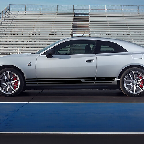 Seitenstreifen für die Streifen von Seitentkern für Dodge Charger Electric 2
