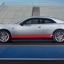 Seitenverkleidungsaufkleber Streifen 2 für Dodge Charger Electric 3