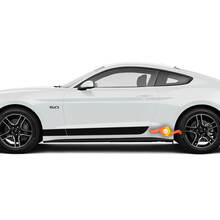 2x Seitenschwellerstreifen für die untere Tür für Ford Mustang 2015 - 2024
 2