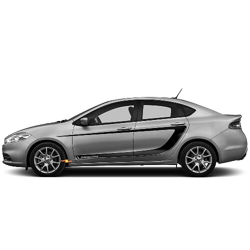 Seitliche Akzent C-Streifen Vinyl-Aufkleber 3 für Dodge Dart