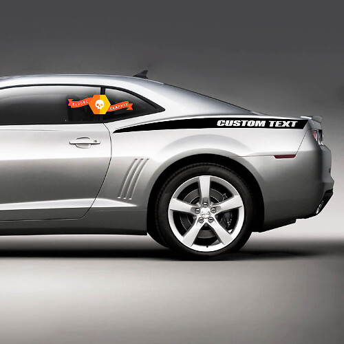 Heck Seitenstreifen-Aufkleber mit individuellem Text für Chevrolet Camaro 2010-2024