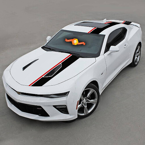 Doppelstreifen Vinyl-Aufkleber für Chevrolet Camaro 2016-2018