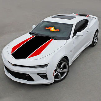 Chevrolet Camaro 2016-2020 (rs,lt) Zweifarbige Streifen vorne und hinten
