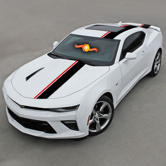 2020 2022 2023 Chevrolet Corvette C8 Stingray Haubendach Heckstreifen  Corvette Dual Solid Logo Aufkleberstreifen