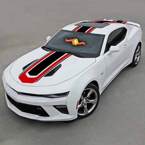 Chevrolet Camaro 2016-2018 Hot Wheels Style Top-Streifen
