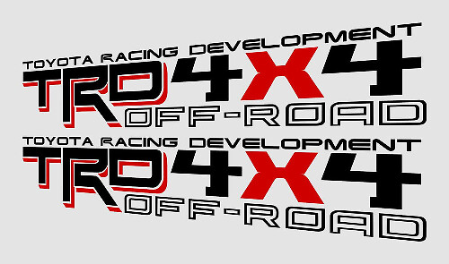 TRD 4x4 Off-Road Style Vinyl-Aufkleberset für Toyota Tacoma, Tundra & 4Runner