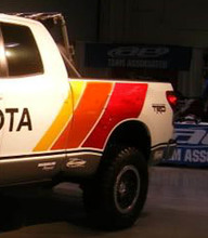 Retro Old School Seitenstreifen Vinyl-Aufkleber-Set für Toyota Tundra_2