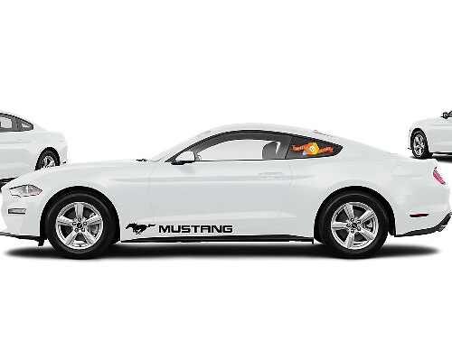 FORD MUSTANG 2X seitliche Vinyl-Körperaufkleber, Autoaufkleber, Logo, Grafik, Emblem-Logo
