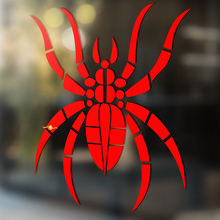 Spinne Vinyl Wand Fenster Badezimmer Aufkleber Aufkleber abnehmbar #9
_4
