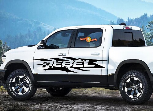Rebel Side Vinyl-Aufkleber-Set für Dodge Ram 1500 2500 3500